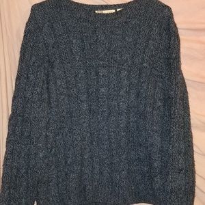 Faded Cable Knit Sweater